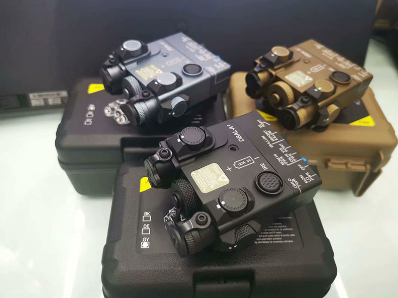 DBAL-A2 AN / PEQ-15A Type IR (Infrared) +Red Laser Lenses Black